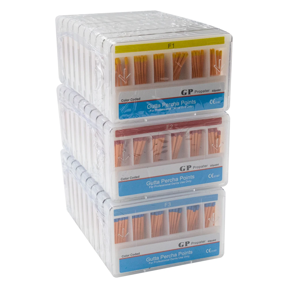 Dental Absorbent Paper Points - 10 Boxes, Root Canal Endodontics, Gutta Percha Cotton Tips