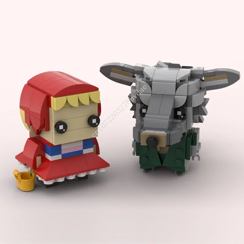 

332 шт., конструктор MOC: Большой плохой волк и маленький красный капот
