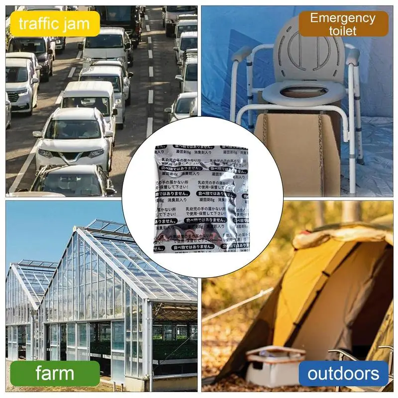Portable Toilet Powder Poo Urine Powder Rapid Coagulation Camping Hygiene & Sanitation Products Urine Toilet Gel
