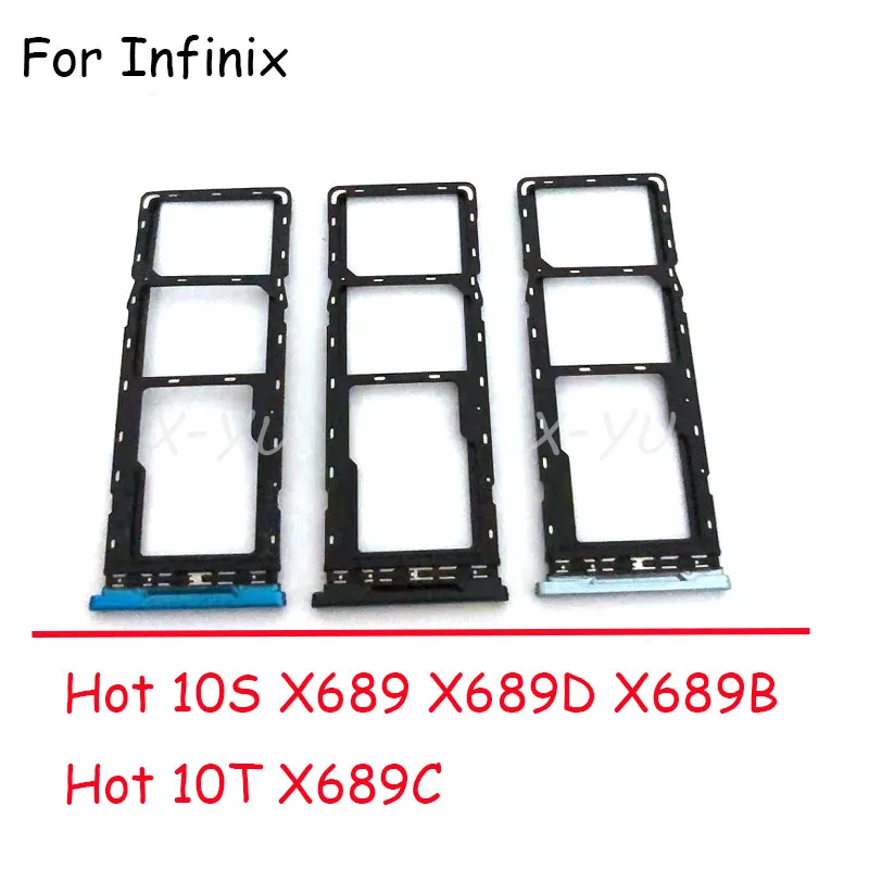 

For Infinix Hot 10S 10T X689 X689C X689B X689D Sim Card Tray Reader Holder SD Slot Adapter