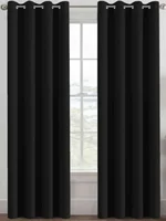 Black High Blackout Curtains For Bedroom And Living Room 2025 New 1PC Living Room, Study, Bedroom, Gorgeous Durable 1