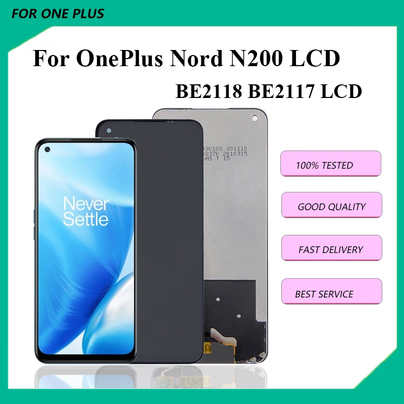 

6.49" Original For OnePlus Nord N200 5G LCD Display Touch Screen DE2118 DE2117 LCD no Frame Digitizer Assembly Replacement