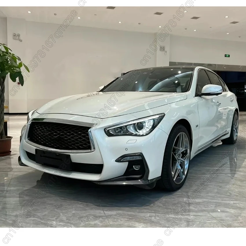 인피니티 Q50 스포츠 2018 2019 2020 좌우 앞 범퍼 안개등 커버 램프 프레임 그릴 커버 자동차 액세서리