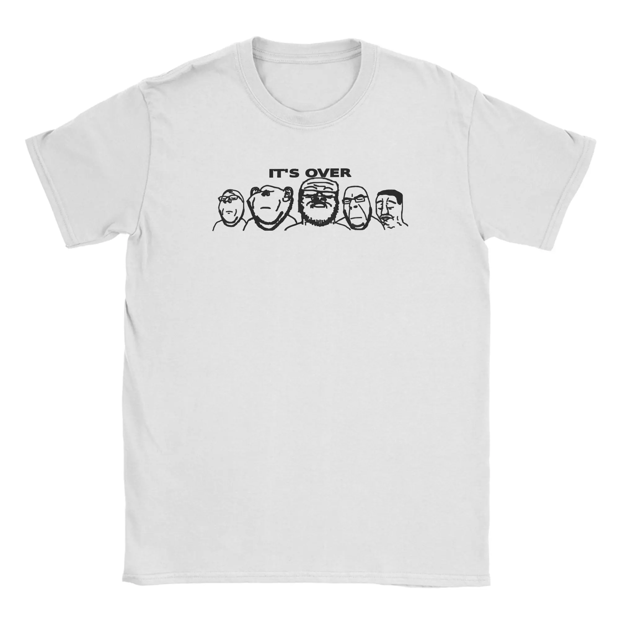 Chud ItS Over T-Shirt Sommer Soyjak Baumwoll-T-Shirts für Männer Hipster-Print T-Shirt Kurzarm Y2K Casual Top Tees