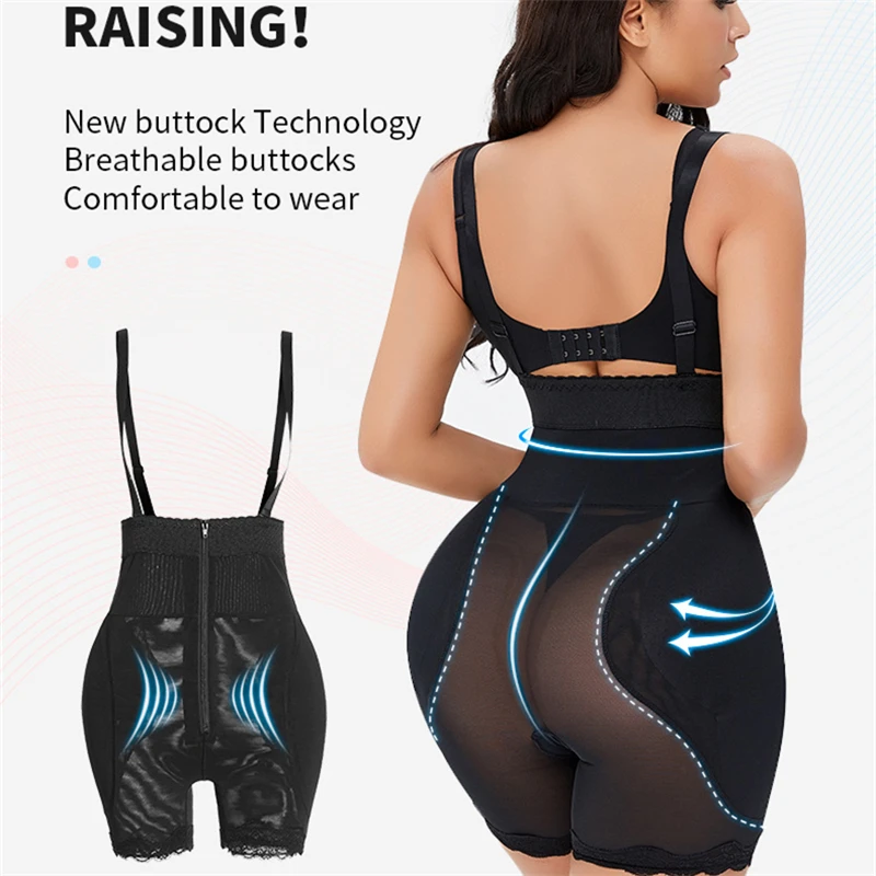 Butt Lifter Shapewear Full Body Shaper Underwear Fake Buttocks Lingerie Hip Pads Enhancer Shapwear Brief Straps Slimmer Waist