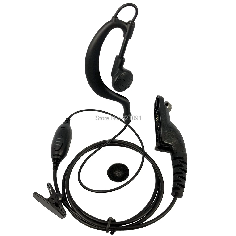 PTT Earpiece Headset Mic for Motorola, Walkie Talkie, Xir P8268, P8668, APX7000, DP3400, DP3600, DP4400, DP4800, DGP6150