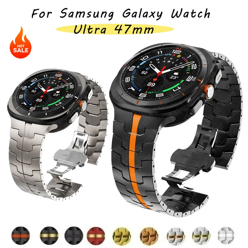 Luxury Titanium Metal Band for Men – Premium Bracelet Strap for Smartwatches