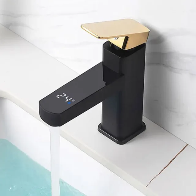 Smart Temperature Digital Faucet with LED Display for Accurate Water Temperature Control in Bathroom and Kitchen 1