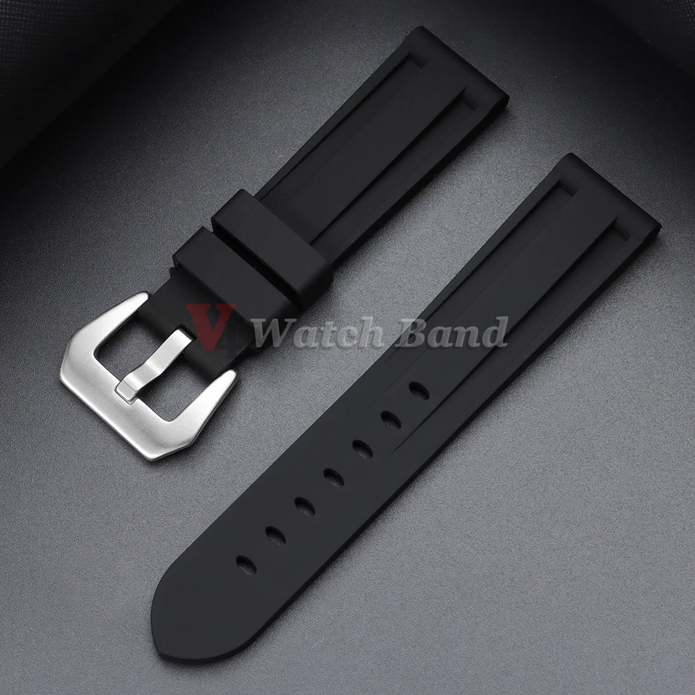 Deluxe Silicone Waterproof Sports Watch Band for Men - Universal Fit Wristband