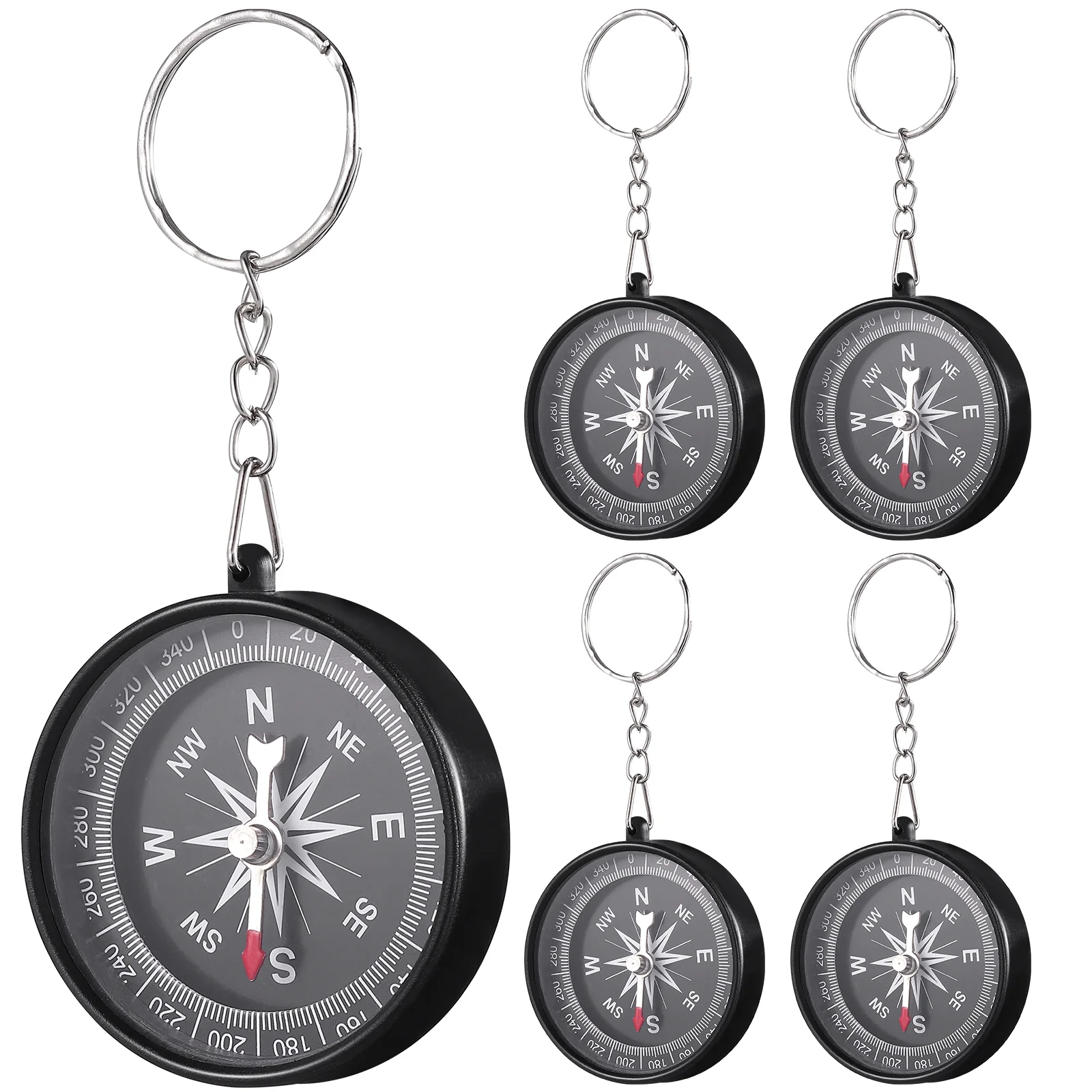 

Compass Bag Pendant Key Ring Pirate with Keychain Children Gift Black Kids Toys