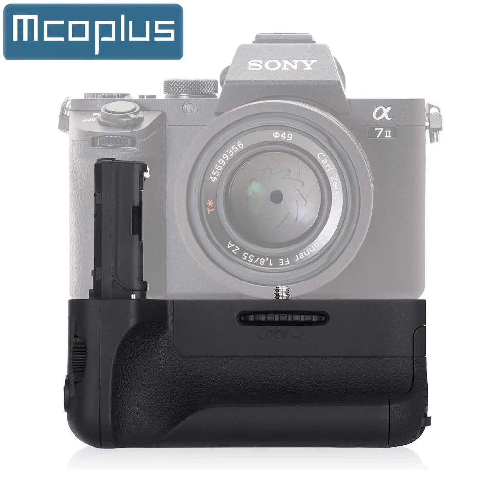 Mcoplus BG-A7II Vertical Battery Grip for Sony Alpha A7II A7SII A7RII Digital SLR Camera as VG-C2EM /Work with NP-FW50 Battery