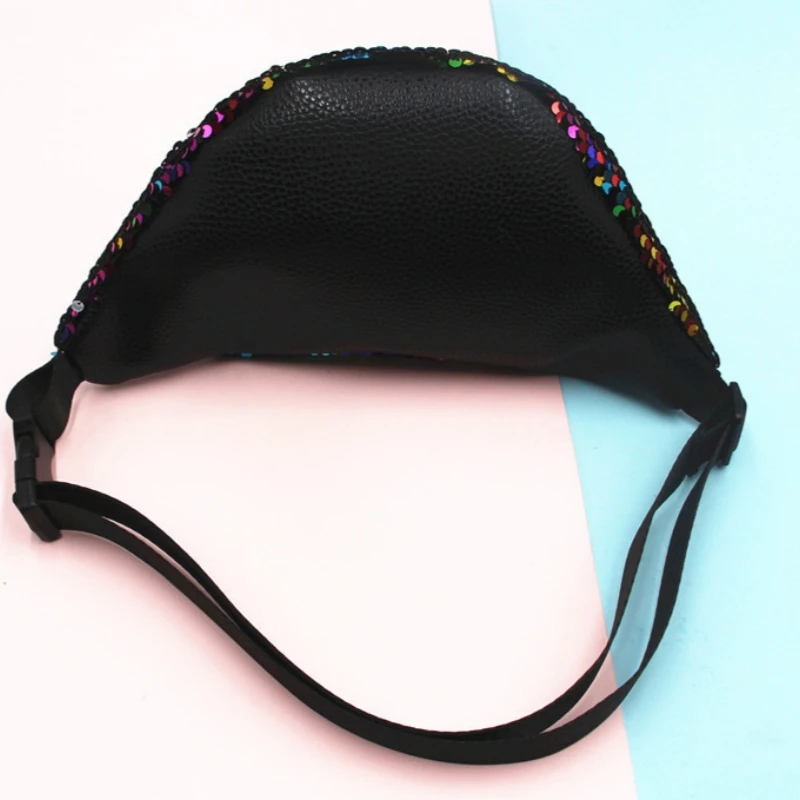 Sequins Waist Bag Women Crossbody Bags Ladies Fanny Pack for Women Luxury Handbag Bum Belt Chest Bag Female Waist Packs 5