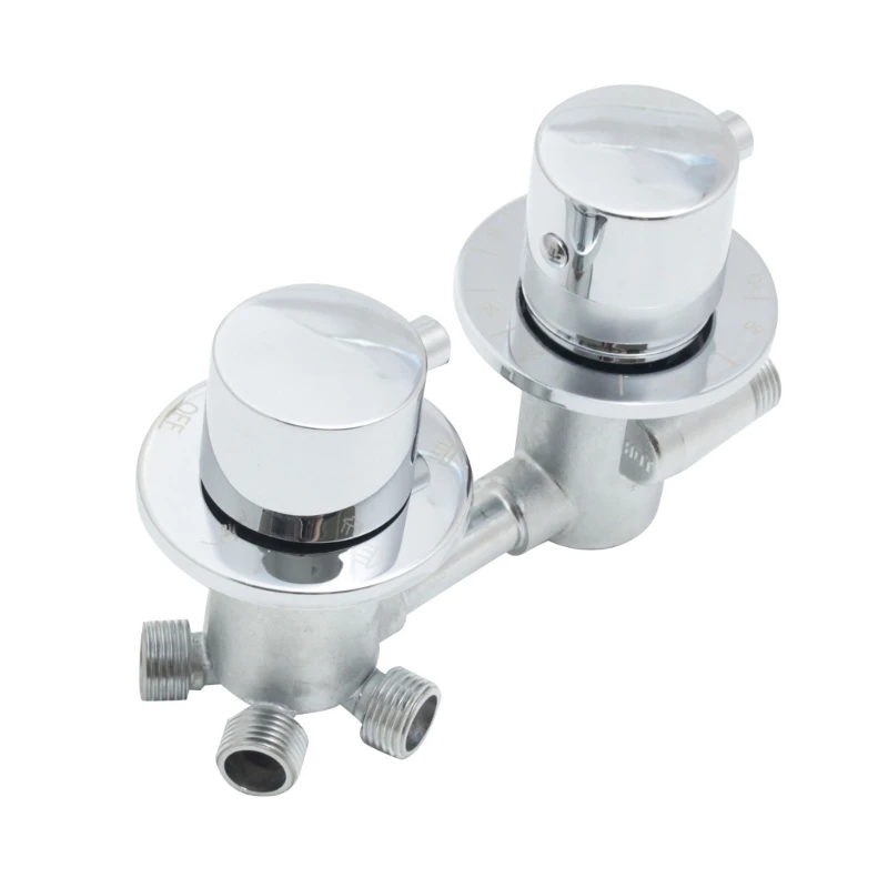 

M17D 4 Ways Water Outlet Cold And Hot Intubation Brass Diverter Shower Faucets Mixer Valves Bathroom Screw Thread Faucet