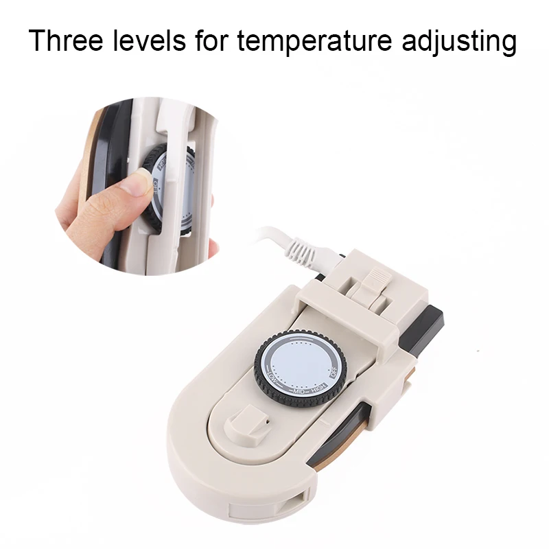 Portable Mini Foldable Heat Press Ironing Machine 3 Gears Temperature Adjustable Household Travel Folding Electric Iron 100-240V 5