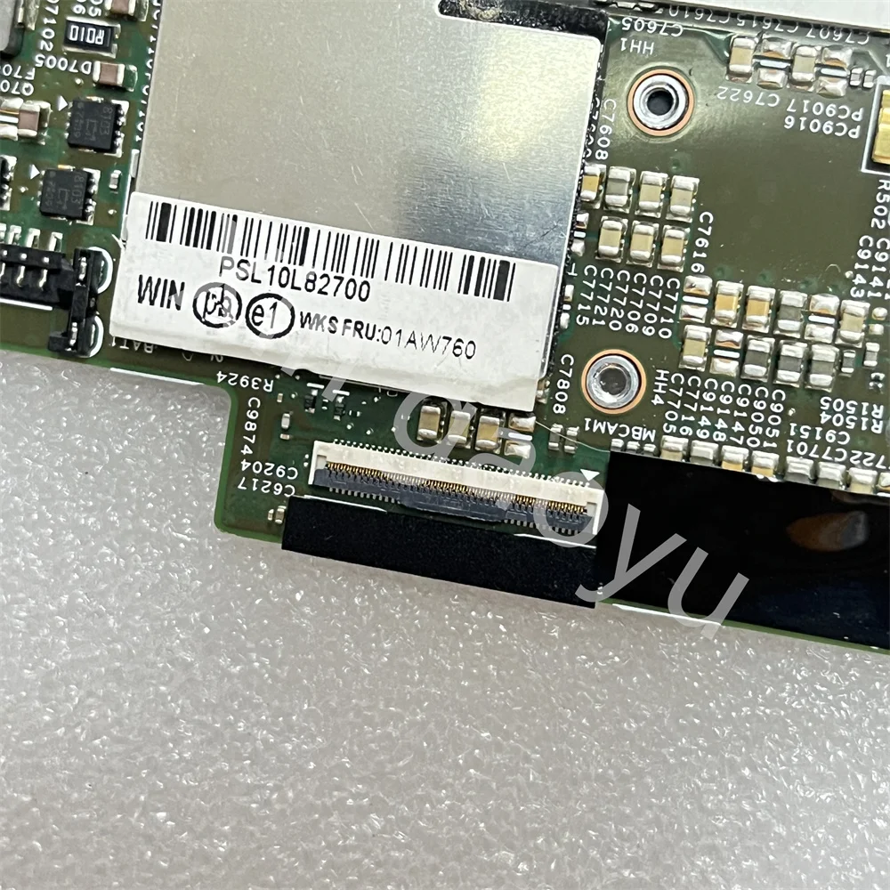 01AW776 01AW770 15218-5 For LENOVO ThinkPad X1 Tablet 2nd Gen Table Laptop Motherboard SR2ZX i5-7Y54 RAM 8G 7Y57