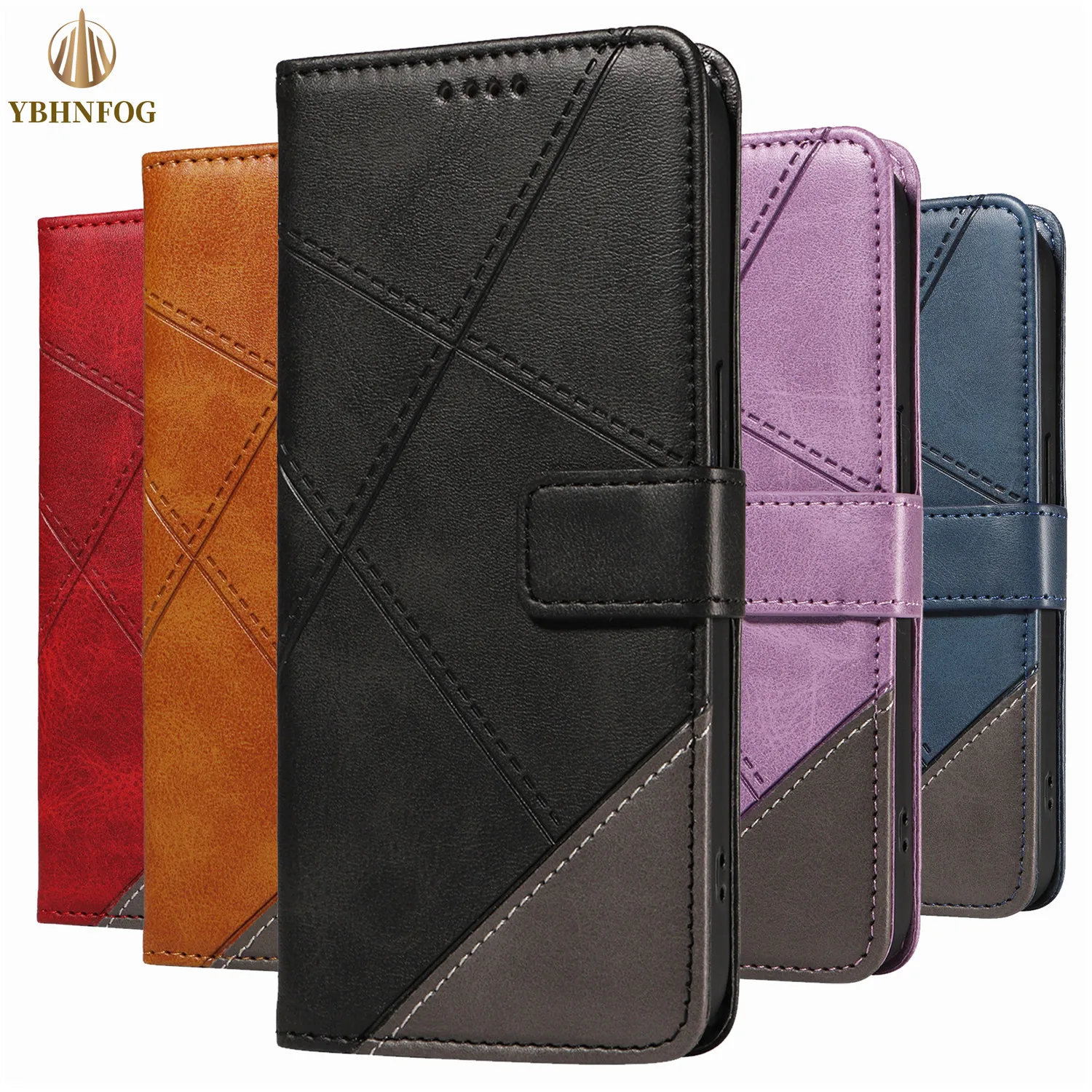 Leather Flip Stand Wallet Case - Elegant and Functional Design