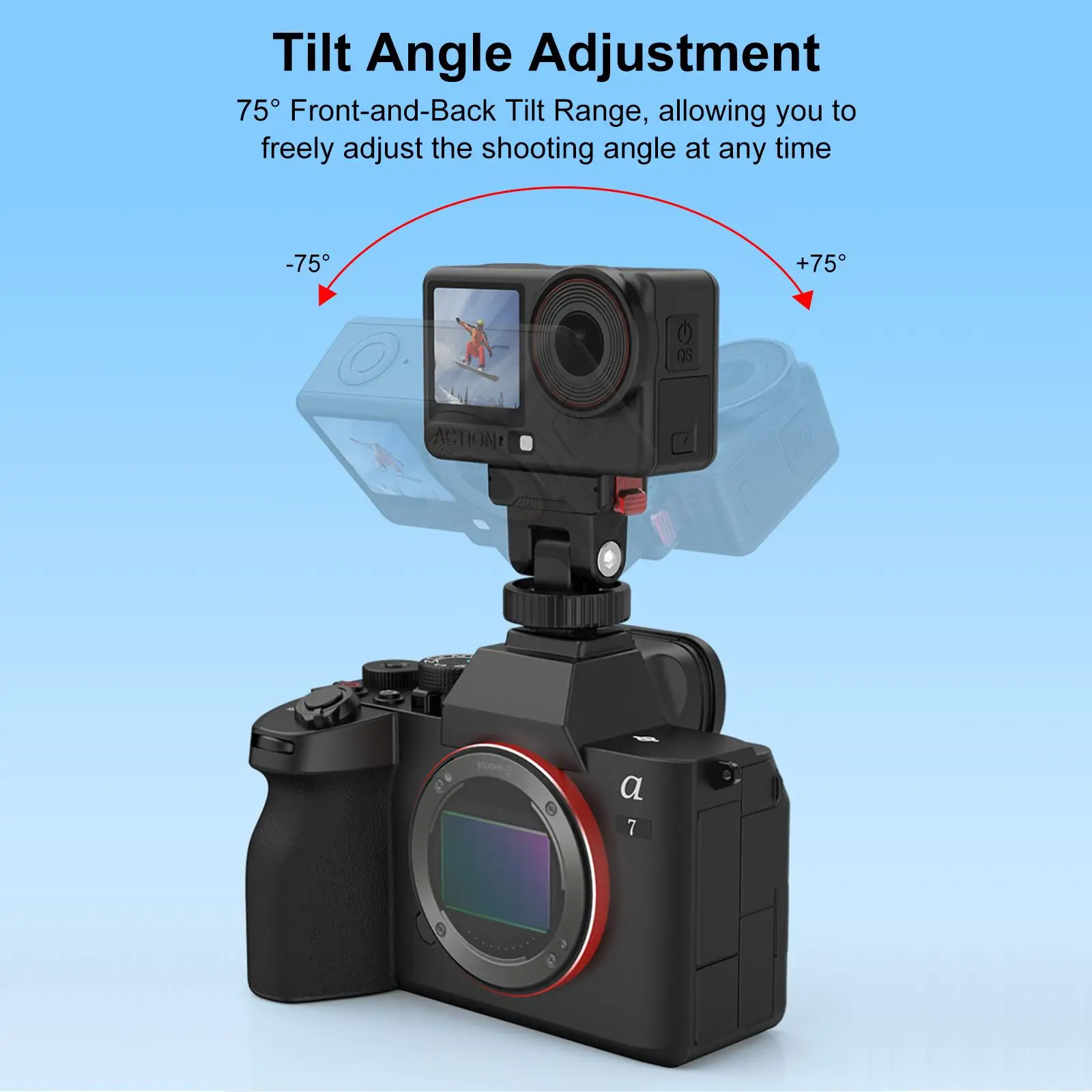 For DJI Osmo Action 6 / Nano PULUZ Plastic Gimbal Quick-Release Base Mount