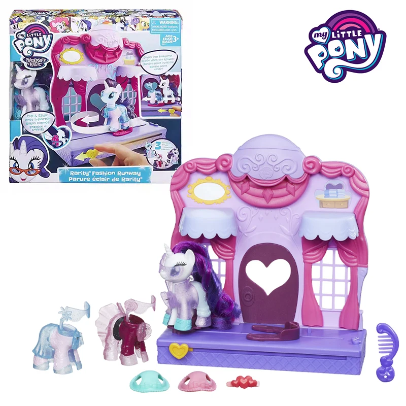 My Little Pony Rarity Fashion Runway Playset - 3-Inch Pony With 3 Outfits & Accessories - View #6