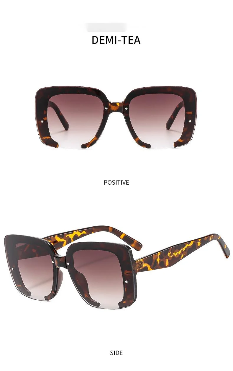 New men's and women's same style box fashionable set with glitter pink frame sunglasses, personalized notch glasses_voghion.com