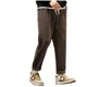 Spring and Autumn Boao Velvet Brand Sports Joggers Loose Straight Leg Casual Ninth Pants Jumpsuit Men Harajuku Cargo Sweatpants