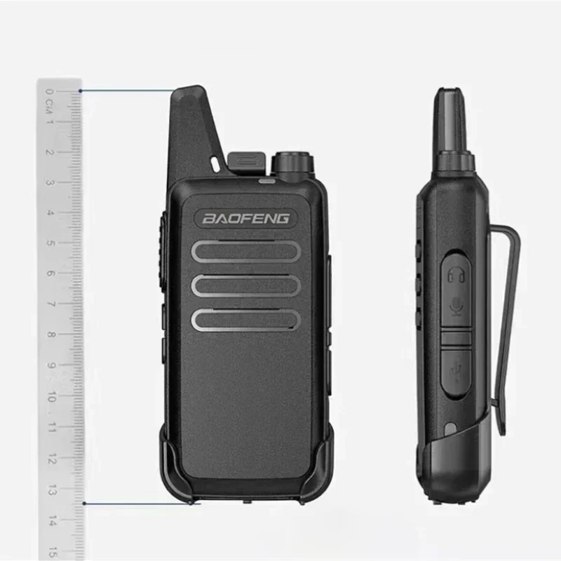 Baofeng BF-T20 휴대용 미니 워키토키, 양방향 라디오 충전, USB VOX, BF-C9 BF-888S KD-C1, 스테이션 호텔 사냥용, 2 개