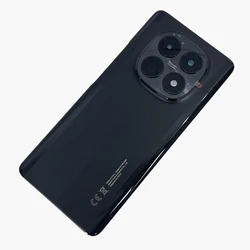 High - Quality A+ Battery Cover Replacement with Adhesive and Camera Lens for Smartphone Rear Housing (Black)