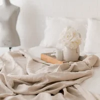 Drap de lit en lin pur 100%, confort ultime, élégance, drap plat naturel, écologique, respirant, Durable, Queen California King 4