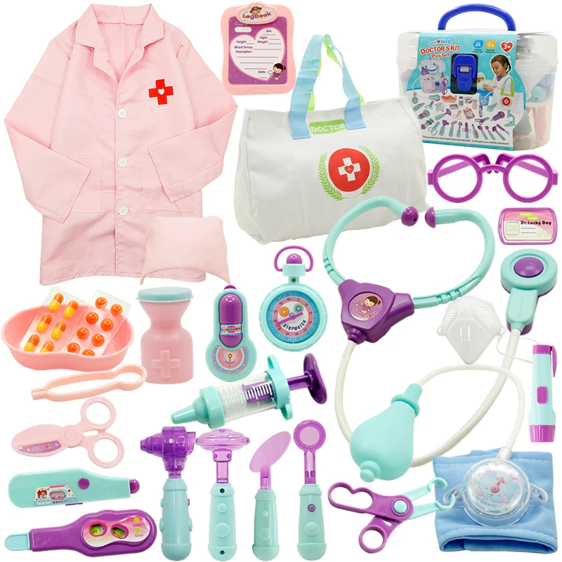 Tanie Symulacja fartuch lekarza pielęgniarka praca zabawki dla dzieci udawaj zagraj w dzieci