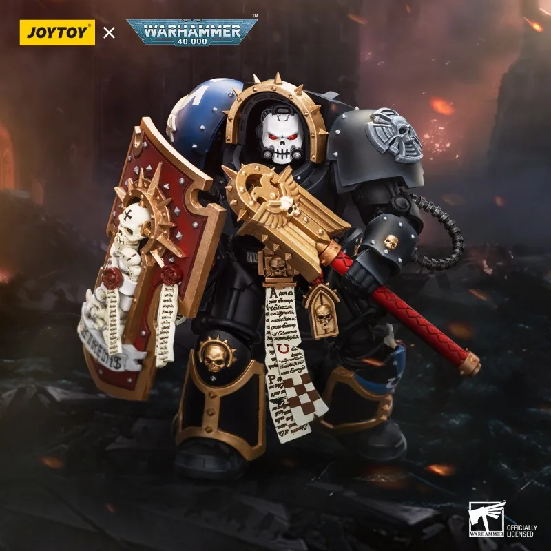 

JOY TOY Warhammer 40K Series 1/18 Action Figure Ultramarines Chaplain in Terminator Armour Model Toys Christmas Gifts