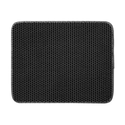 Premium Cat Litter Mat - Waterproof Double Layer, Foldable Trapping Pad - C-45X60CM (Black)