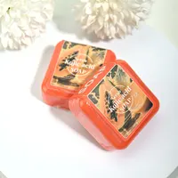 Savon de papaye à l'acide kojique naturel, 70g, avec glycérine, nettoyage en profondeur, éclaircit la peau, barre parfumée Orange douce pour les soins du visage et du corps 6