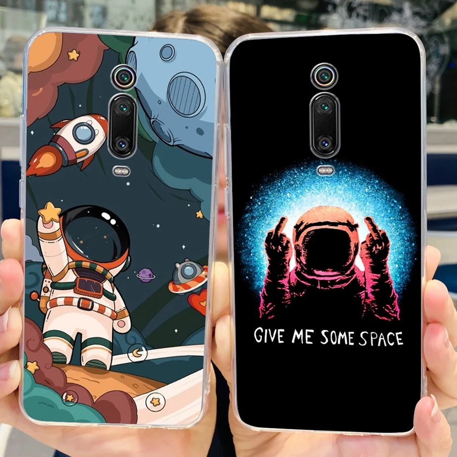 Stylish Painted Clear Silicone Phone Case with Bumper Protection