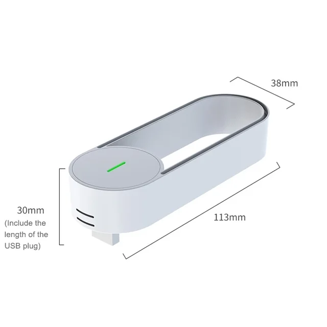 USB Car Air Purifier Freshener Ozone Generator Filter Negative Ion Anion Ionizer Oxygen Bar Formaldehyde Smell Remover Cleaner 4