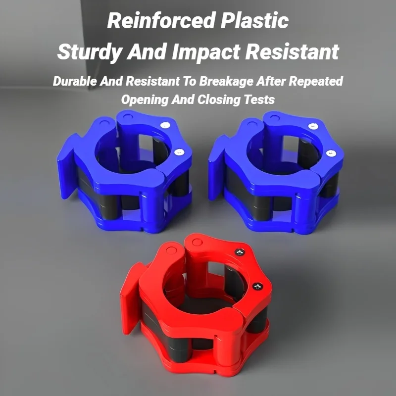 4Pcs Pince à Verrouillage D'Haltérophilie Clip Ressort Haltère Serrure