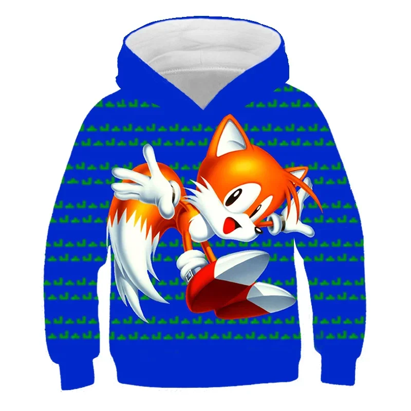 thumbnail image 1 of Sudadera con capucha de Sonic para niños, niñas y niños, moda de otoño, sudaderas con estampado de manga larga, camisetas geniales, ropa para hombres y mujeres, 1 of 5
