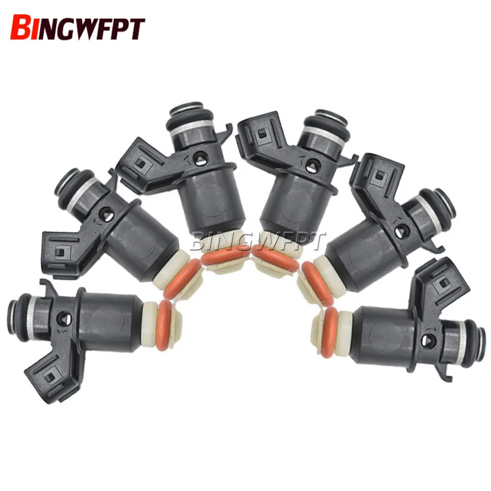 Genuine 6pcs/lot 16450plc003 16450pld003 Fuel Injectors For Honda