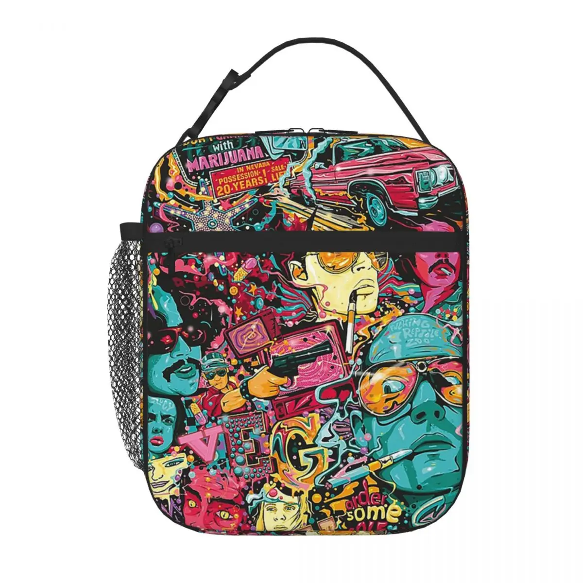 

Fear And Loathing In Las Vegas Art Lunch Bags Insulated Bento Box Waterproof Lunch Tote Resuable Picnic Bags Cooler Thermal Bag