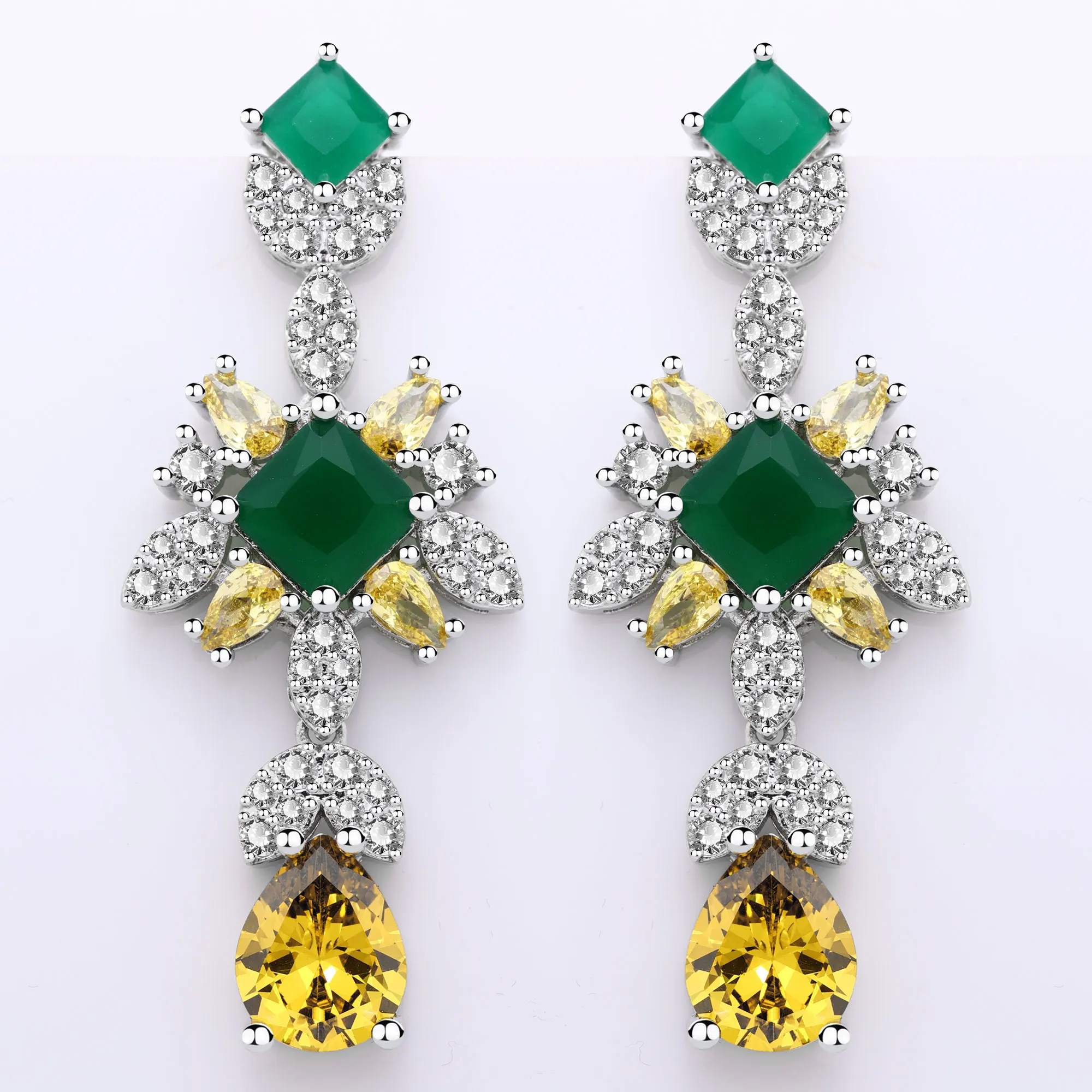 طقم مجوهرات زركون عرائسي ٤ قطع