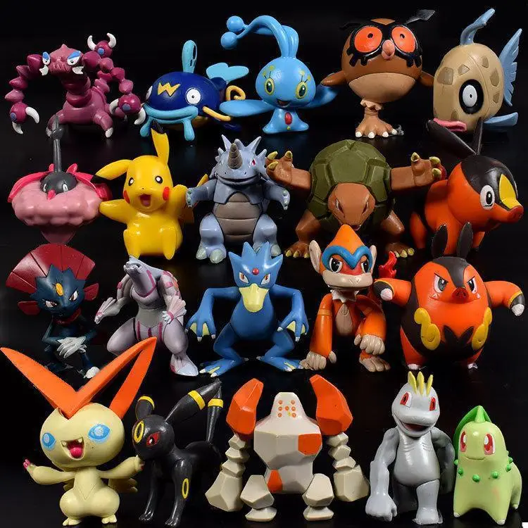 Lot De 24 Figurines Pokémon (2-3 Cm) - 1ère Génération - Emballage D'origine Divers - Neuf
