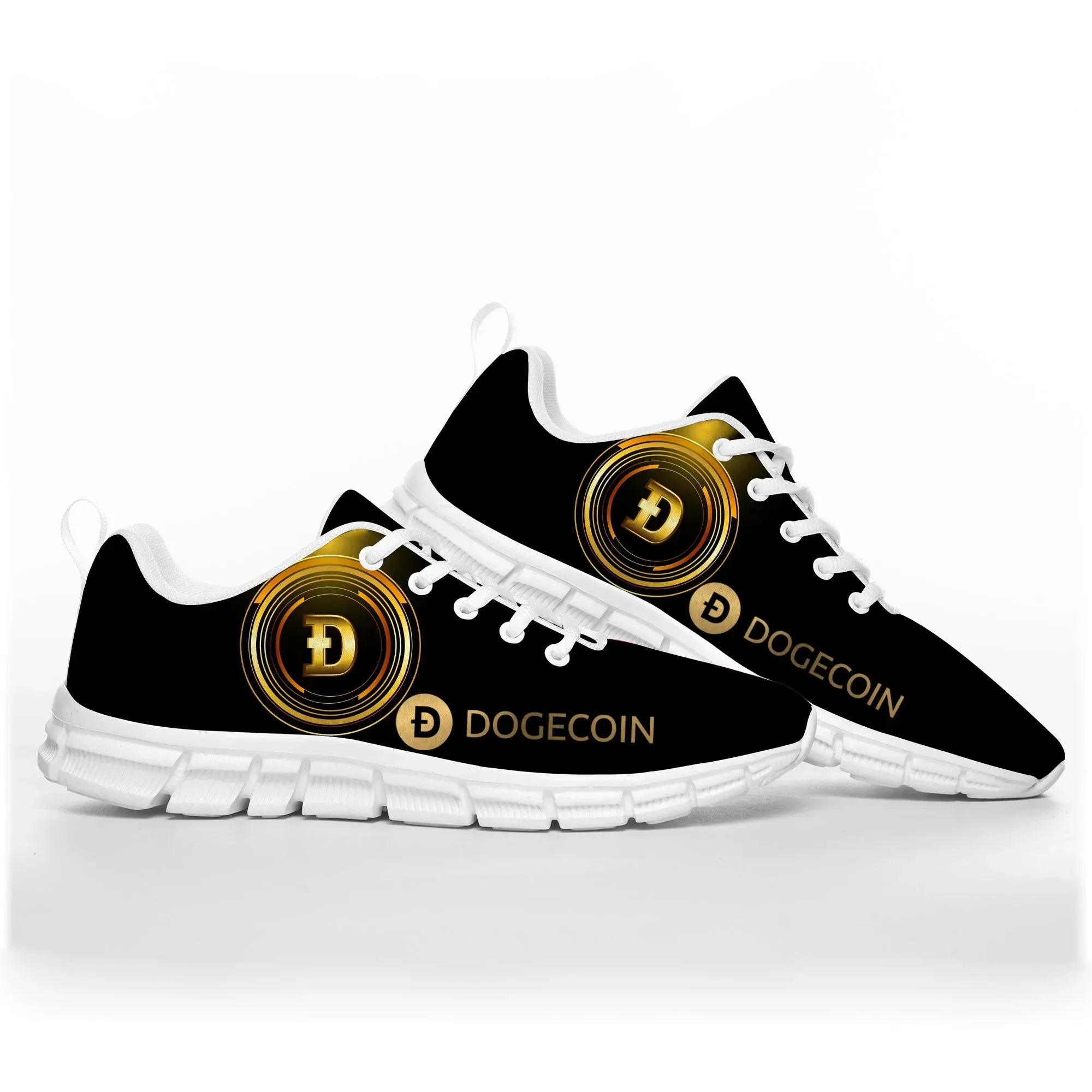 Dogecoin Crypto Currency Dog Coin Sports Shoes Mens Womens Teenager Kids Children Sneakers Custom High Quality Couple Shoe