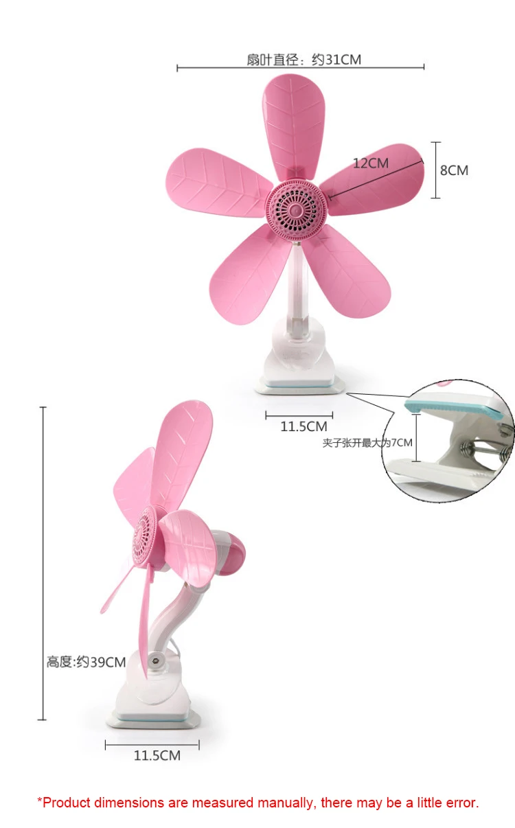 Dwmd casa desktop ventilador clipe mini elétrico