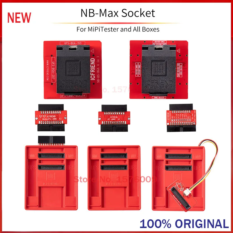 Новинка 2022 разъем NB-Max для ICFRIEND MIPItester E-mate EMMC и UFS BGA254 BGA297 BGA153 поддержка Easy-Jtag box Medusa