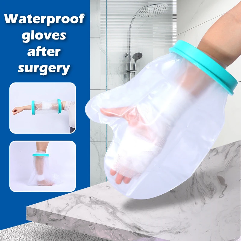 Description Picture 3 of item1Pcs Shower Cover Adult Waterproof Sealed Cast Bandage Protector Wound Fracture Leg Foot Arm Palm Bath Protective Ring Sleeve