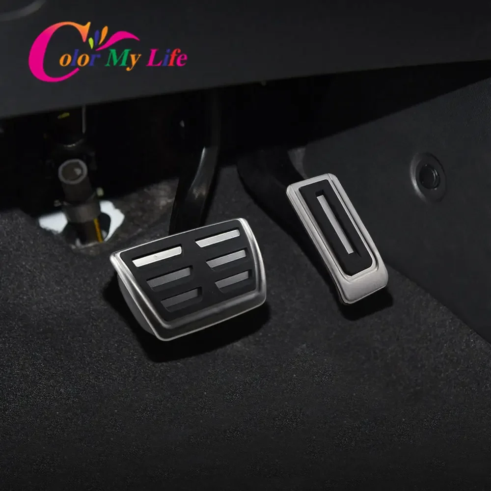 Stainless Steel Car Pedals Kit for Volkswagen VW Multivan T5 T6 Caravelle T6 Gas Brake Pedal Protection Cover