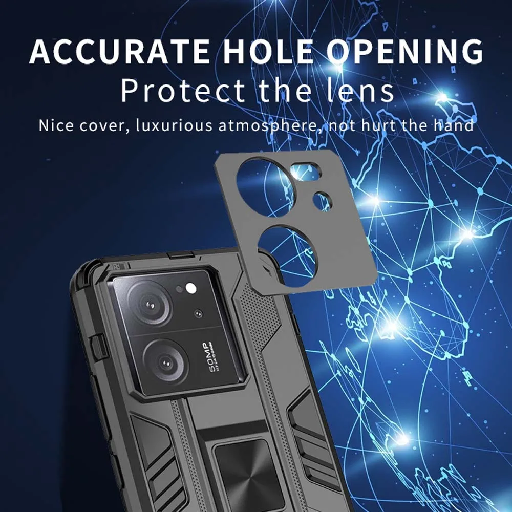 Premium Shockproof Armor Case with Magnetic Ring Stand - Enhanced Protection Phone Cover