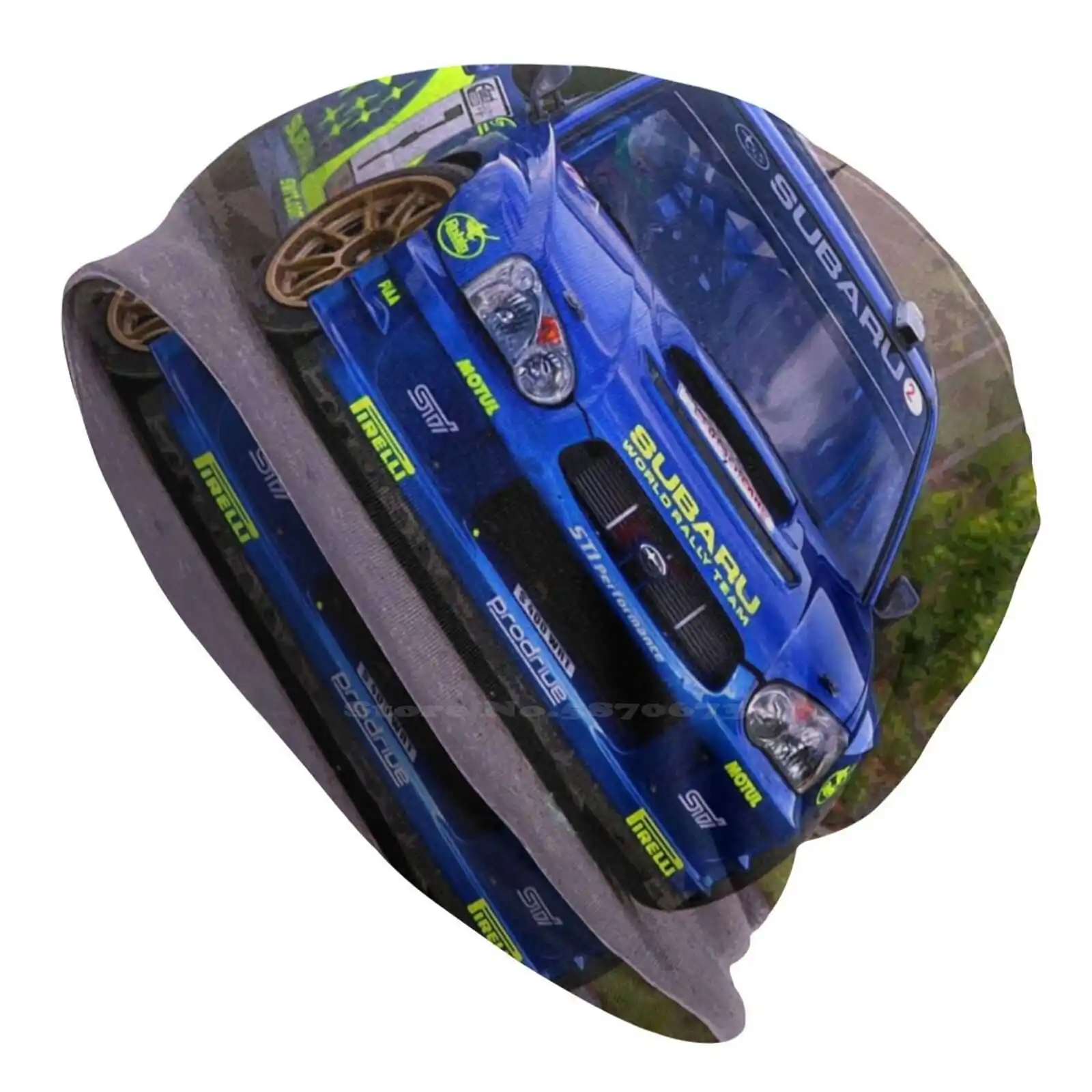 Petter Solberg Racing His Wrc Car Abstract Knitted Hat Warm Beanie Outdoor Caps Wrc World Racecar Rallycar Sports Fia