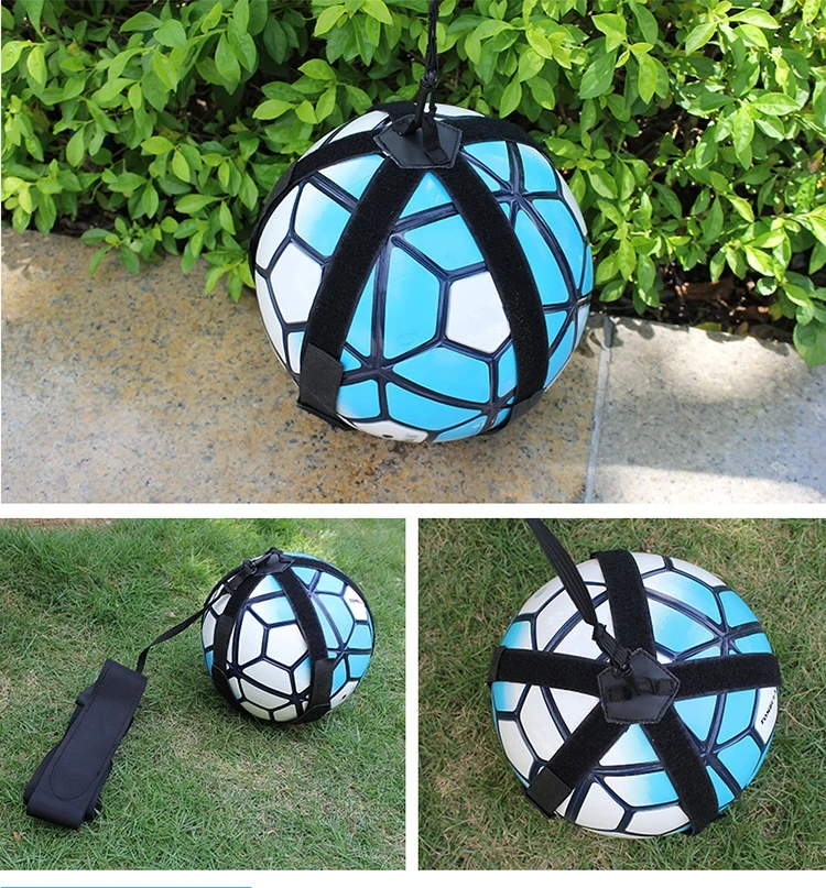 Soccer Ball Juggle Bag Children Auxiliary Circling Belt Kick Solo Soccer Trainer Football Kick Kids Football Training Equipment