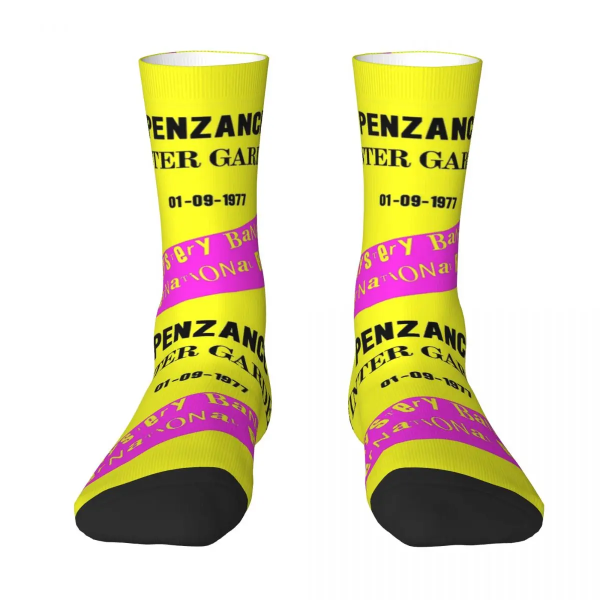 

Penzance Punk Rock Winter Gardens Pistols Band Men Women Socks Cycling Novelty Spring Summer Autumn Winter Stockings Gift