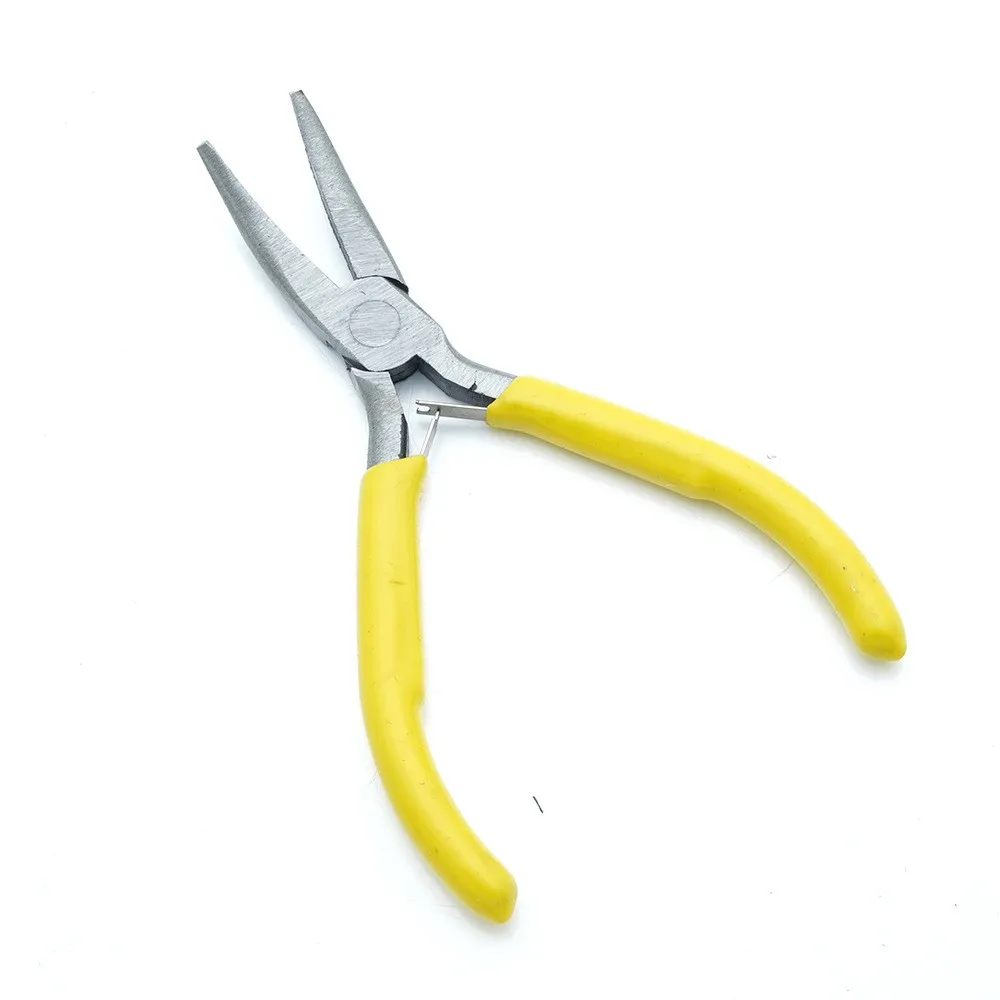 1/4개 노란색 수제 DIY 공구 펜치, 무날 펜치, 대각선 절단 펜치, 하드웨어 공구