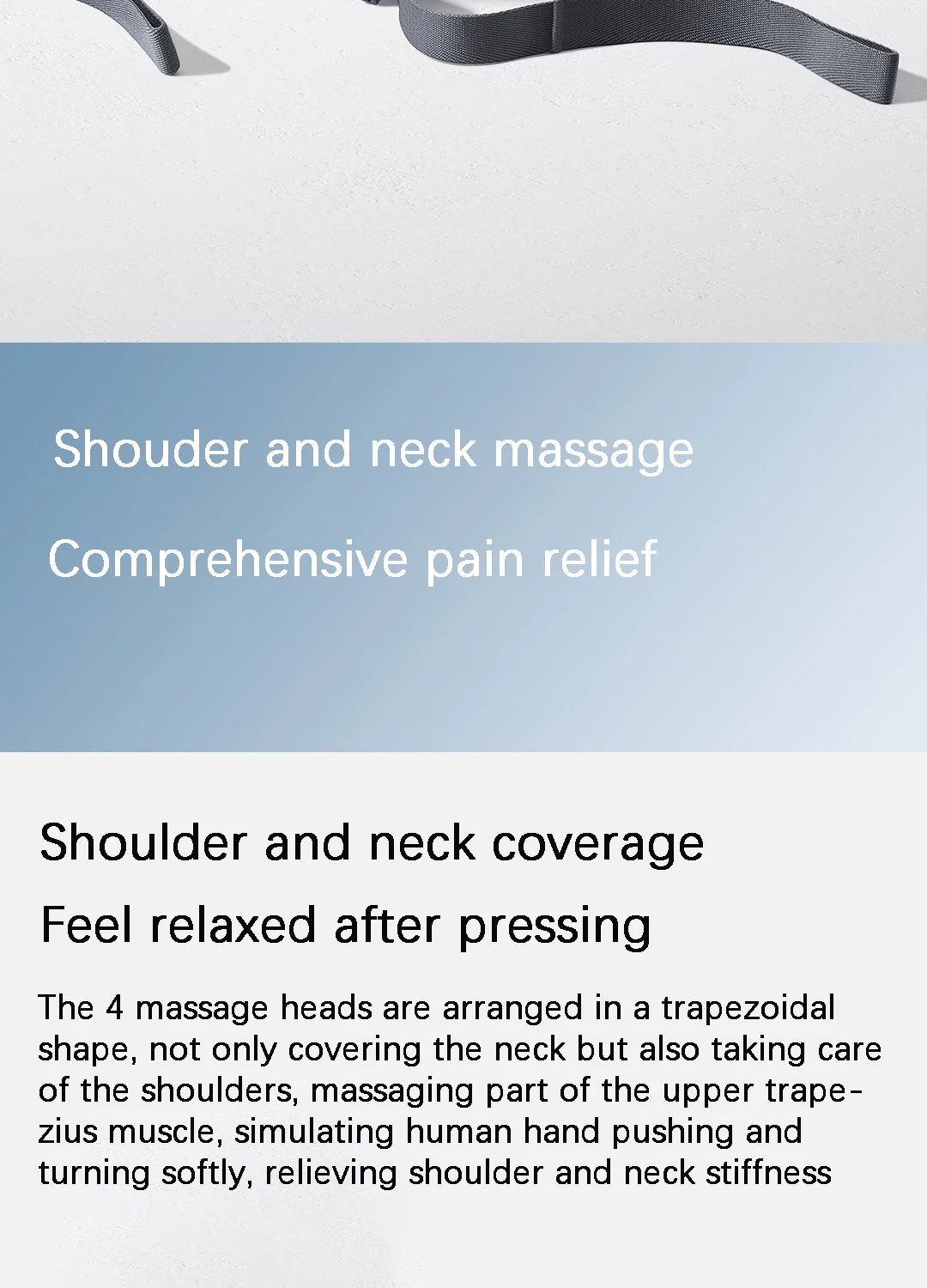 Xiaomi Mijia Smart Neck Massager Integrated Shoulder Neck Massage with Mija APP description image 2